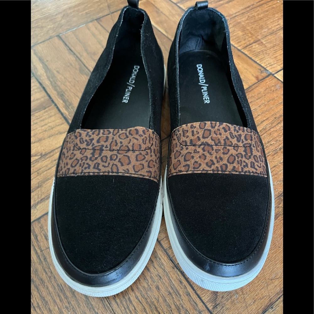 Donald Pliner Sani Leopard Trim slip on sneakers